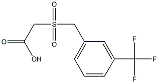 2-(3-(trifluoromethyl)benzylsulfonyl) acetic acid Structure