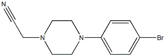 2-(4-(4-bromophenyl)piperazin-1-yl)acetonitrile Structure
