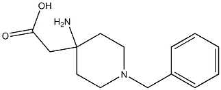 2-(4-amino-1-benzylpiperidin-4-yl)acetic acid Structure