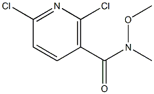 2,6-dichloro-N-methoxy-N-methylnicotinamide 구조식 이미지