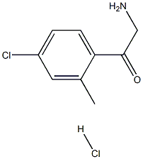 2-amino-1-(4-chloro-2-methylphenyl)ethanone hydrochloride 구조식 이미지