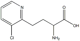 2-amino-4-(3-chloropyridin-2-yl)butanoic acid 구조식 이미지