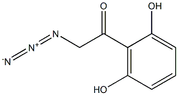 2-azido-1-(2,6-dihydroxyphenyl)ethanone Structure