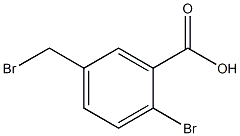 2-bromo-5-(bromomethyl)benzoic acid Structure