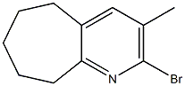 2-bromo-6,7,8,9-tetrahydro-3-methyl-5H-cyclohepta[b]pyridine Structure