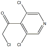 2-chloro-1-(3,5-dichloropyridin-4-yl)ethanone Structure