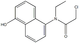 2-chloro-N-ethyl-N-(1-hydroxynaphthalen-5-yl)acetamide Structure