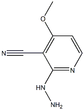 2-hydrazinyl-4-methoxypyridine-3-carbonitrile Structure