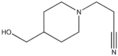 3-(4-(hydroxymethyl)piperidin-1-yl)propanenitrile 구조식 이미지