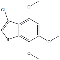 3-chloro-4,6,7-trimethoxybenzo[b]thiophene Structure