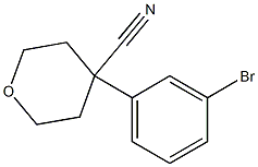 4-(3-bromophenyl)-tetrahydro-2H-pyran-4-carbonitrile Structure