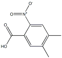 4,5-dimethyl-2-nitrobenzoic acid 구조식 이미지