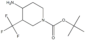 4-Amino-3-trifluoromethyl-piperidine-1-carboxylic acid tert-butyl ester 구조식 이미지