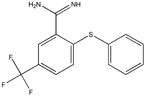 5-(trifluoromethyl)-2-(phenylthio)benzamidine Structure