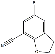 5-bromo-2,3-dihydrobenzofuran-7-carbonitrile 구조식 이미지