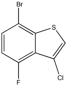 7-bromo-3-chloro-4-fluorobenzo[b]thiophene 구조식 이미지