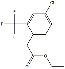 ethyl 2-(4-chloro-2-(trifluoromethyl)phenyl)acetate 구조식 이미지