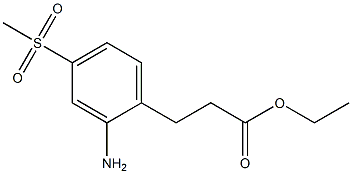 ethyl 3-(2-amino-4-(methylsulfonyl)phenyl)propanoate Structure