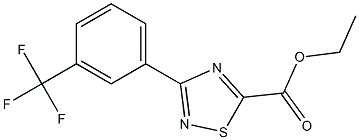 ethyl 3-(3-(trifluoromethyl)phenyl)-1,2,4-thiadiazole-5-carboxylate 구조식 이미지