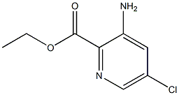 ethyl 3-amino-5-chloropyridine-2-carboxylate Structure