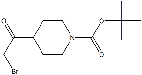 tert-butyl 4-(2-bromoacetyl)piperidine-1-carboxylate Structure