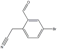 4-Bromo-2-formylphenylacetonitrile 구조식 이미지