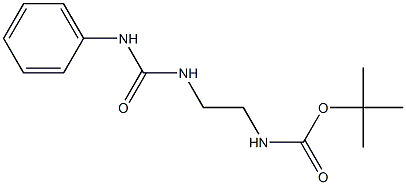 Tert-Butyl 2-(3-Phenylureido)Ethylcarbamate 구조식 이미지