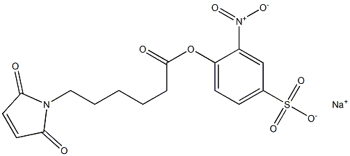 6-Maleimidocaproic acid (2-nitro-4-sulfo) phenyl ester sodium salt Structure