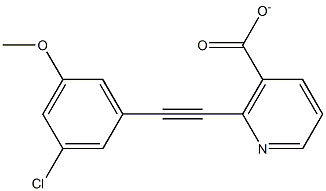 2-(2-(3-chloro-5-methoxyphenyl)ethynyl)nicotinate Structure