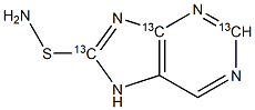 Azathioprine-13C3 구조식 이미지