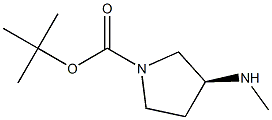(S)-tert-butyl 3-(methylamino)pyrrolidine-1-carboxylate 구조식 이미지