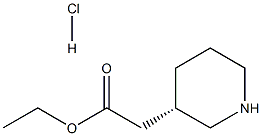 (S)-Ethyl 2-(piperidin-3-yl)acetic acid hydrochloride 구조식 이미지