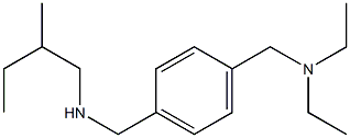 ({4-[(diethylamino)methyl]phenyl}methyl)(2-methylbutyl)amine 구조식 이미지