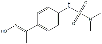 ({4-[1-(hydroxyimino)ethyl]phenyl}sulfamoyl)dimethylamine Structure