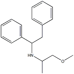 (1,2-diphenylethyl)(1-methoxypropan-2-yl)amine Structure