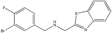 (1,3-benzothiazol-2-ylmethyl)[(3-bromo-4-fluorophenyl)methyl]amine 구조식 이미지