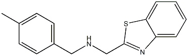 (1,3-benzothiazol-2-ylmethyl)[(4-methylphenyl)methyl]amine 구조식 이미지