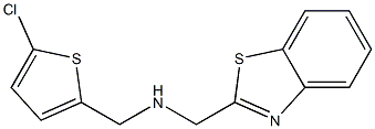 (1,3-benzothiazol-2-ylmethyl)[(5-chlorothiophen-2-yl)methyl]amine Structure