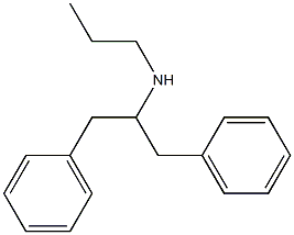 (1,3-diphenylpropan-2-yl)(propyl)amine 구조식 이미지