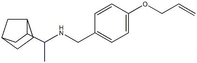 (1-{bicyclo[2.2.1]heptan-2-yl}ethyl)({[4-(prop-2-en-1-yloxy)phenyl]methyl})amine Structure