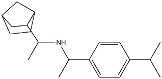 (1-{bicyclo[2.2.1]heptan-2-yl}ethyl)({1-[4-(propan-2-yl)phenyl]ethyl})amine Structure