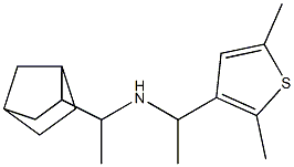 (1-{bicyclo[2.2.1]heptan-2-yl}ethyl)[1-(2,5-dimethylthiophen-3-yl)ethyl]amine Structure