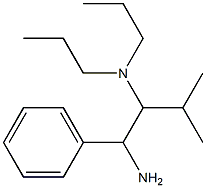 (1-amino-3-methyl-1-phenylbutan-2-yl)dipropylamine Structure