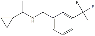 (1-cyclopropylethyl)({[3-(trifluoromethyl)phenyl]methyl})amine Structure