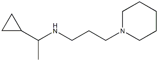 (1-cyclopropylethyl)[3-(piperidin-1-yl)propyl]amine Structure