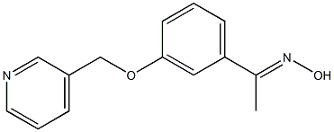 (1E)-1-[3-(pyridin-3-ylmethoxy)phenyl]ethanone oxime Structure