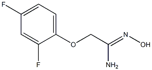 (1Z)-2-(2,4-difluorophenoxy)-N'-hydroxyethanimidamide 구조식 이미지