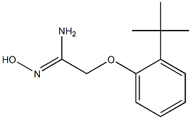 (1Z)-2-(2-tert-butylphenoxy)-N'-hydroxyethanimidamide Structure