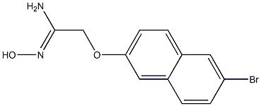 (1Z)-2-[(6-bromo-2-naphthyl)oxy]-N'-hydroxyethanimidamide Structure