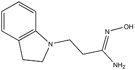 (1Z)-3-(2,3-dihydro-1H-indol-1-yl)-N'-hydroxypropanimidamide 구조식 이미지